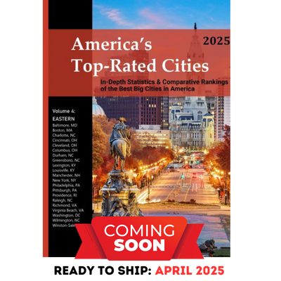 America's Top-Rated Cities, 4 Volume Set, 2025