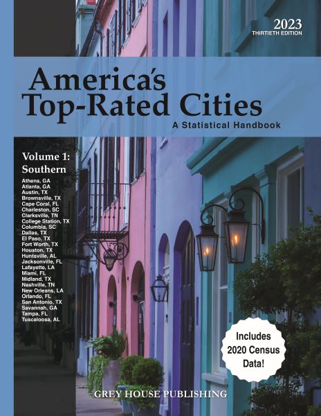 America's Top-Rated Cities, 4 Volume Set, 2023