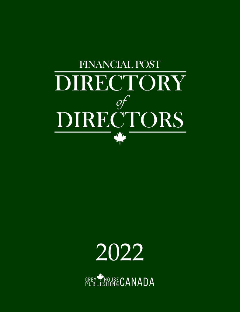 Financial Post Directory of Directors, 2022