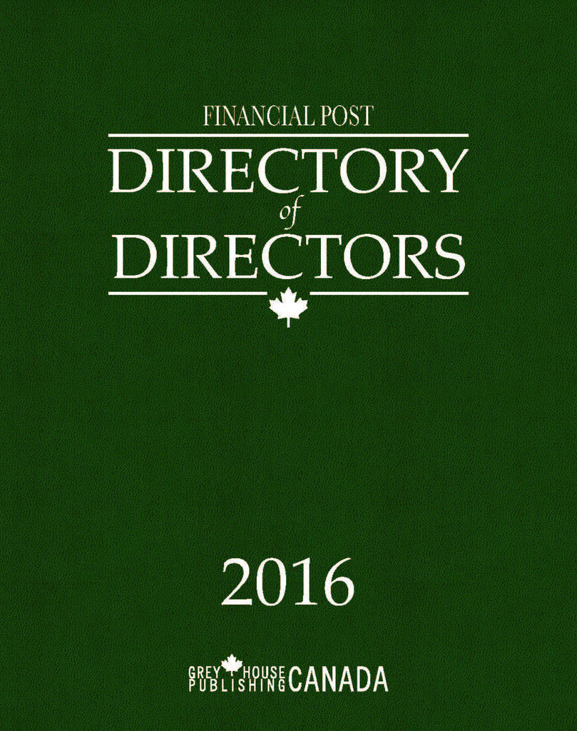 Financial Post Directory of Directors 2016