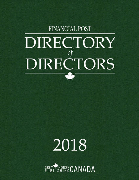 Financial Post Directory of Directors, 2018