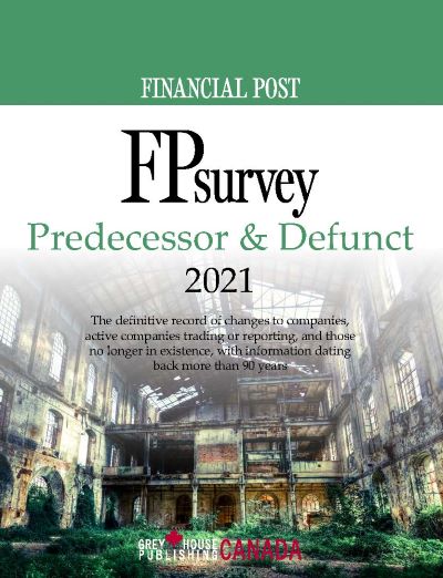 FPsurvey: Predecessor & Defunct, 2021